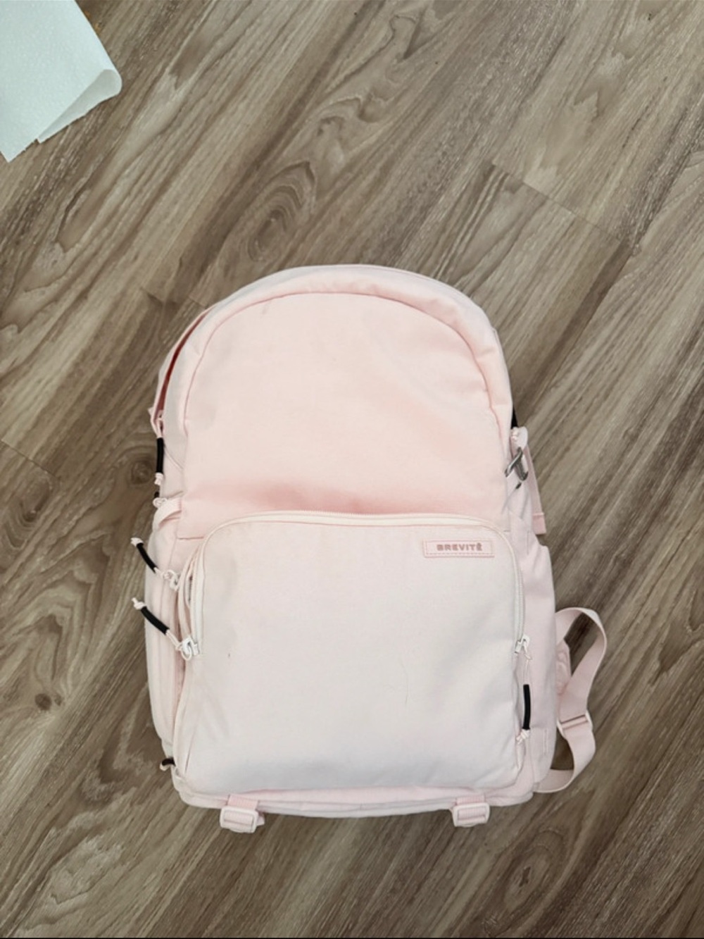 Blush Pink Backpack - Brevité Logo